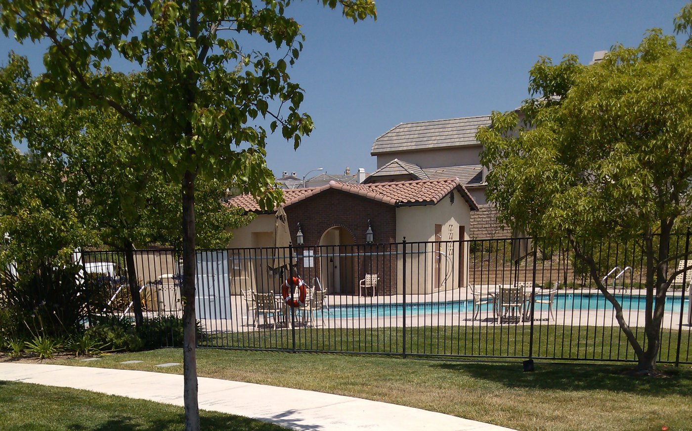 HOA community pool and common area maintained by Boss Janitorial